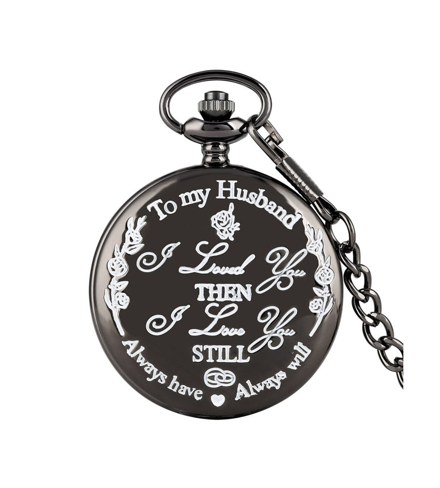 YouBella Pocket Watch Pendant with Chain for Husband Unique Memorable Gift Dual Purpose Stainless Steel Clock for Men (YBWATCH_0029)